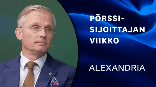 Alexandria sijoituskohteena | Pörssisijoittajan viikko 7.9.2026