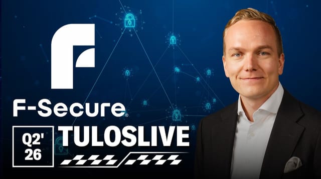 F-Secure Q2'26 -tuloslive pe 17.7. klo 7:55