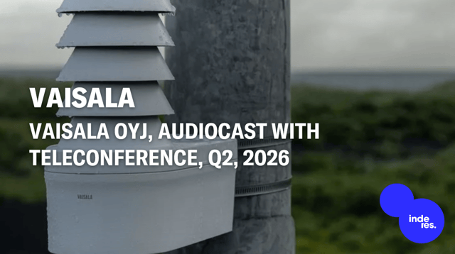 Vaisala Oyj, Audiocast, Q2'26