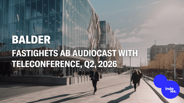 Fastighets AB Balder, Audiocast, Q2'26