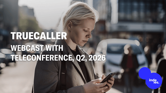 Truecaller, Webcast, Q2'26