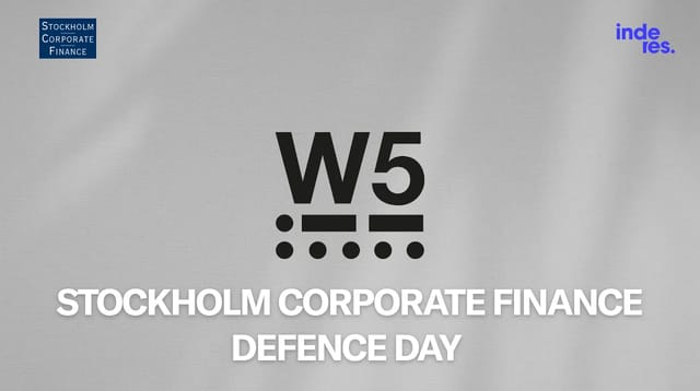 Intervju med W5 Solutions under SCF:s Defence Day 2026