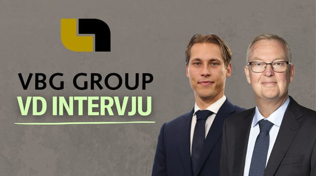 VBG Group Q1'26: Stabil organisk tillväxt