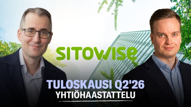 Sitowise Q2'26: Datakeskusrakentamisen huippu vasta edessä