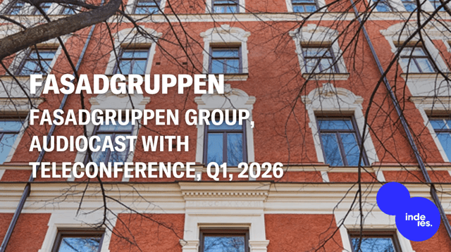 Fasadgruppen Group, Audiocast, Q1'26