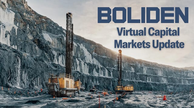 Boliden's Virtual Capital Markets Update