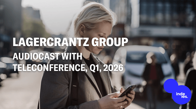 Lagercrantz Group, Audiocast, Q1'26