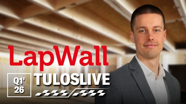 LapWall Q1'26 -tuloslive ti 21.4. klo 9:55