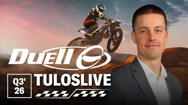 Duell Q3'26 -tuloslive to 2.7. klo 8:25