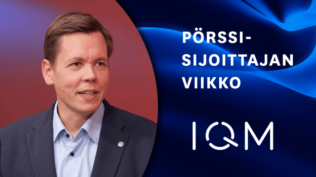 IQM sijoituskohteena | Pörssisijoittajan viikko 9.9.2026