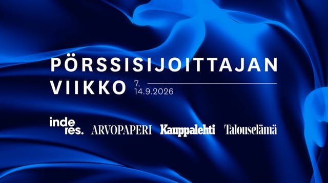 Pörssisijoittajan viikko | Kuluttajat ja Kauppa 10.9.2026