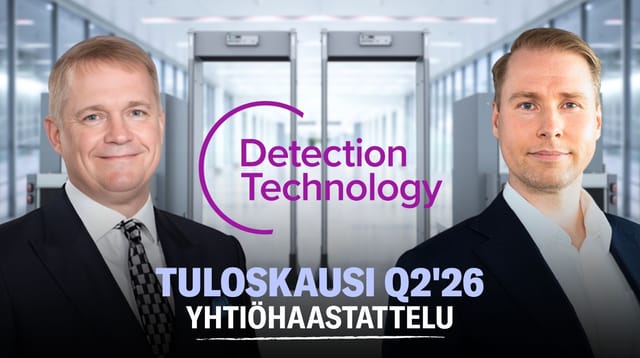 Detection Technology Q2’26: Lääketiede veti