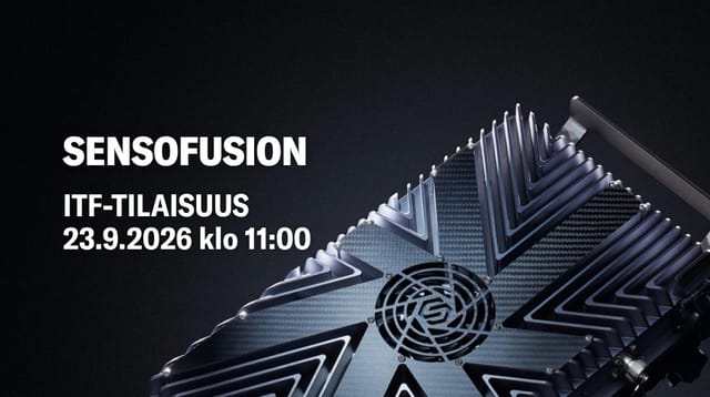 Sensofusion ITF-tilaisuus 23.9. klo 11:00