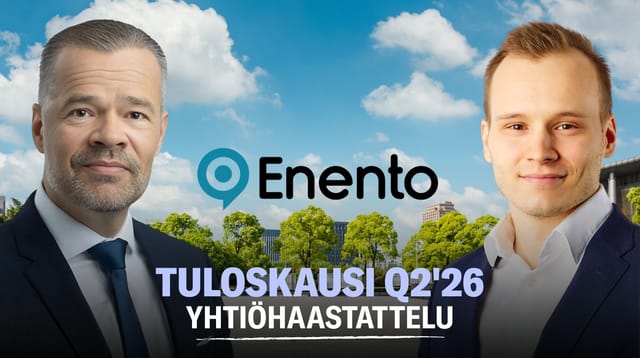 Enento Q2'26: Laaja-alaista kasvua