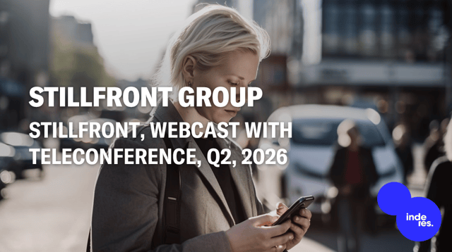 Stillfront, Webcast, Q2'26