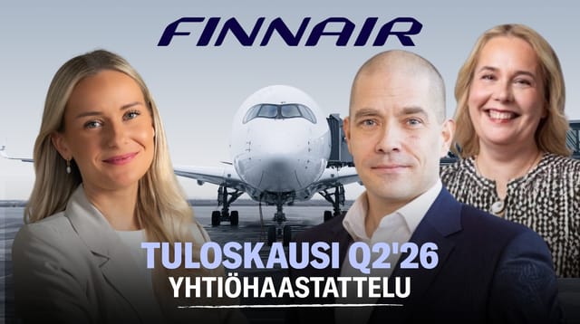 Finnair Q2'26: Erittäin vahva tulos