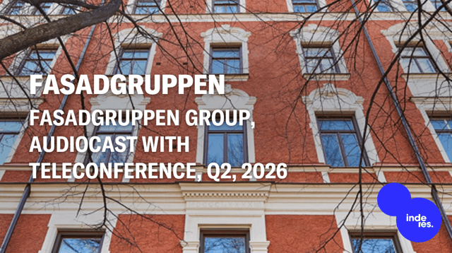 Fasadgruppen Group, Audiocast, Q2'26