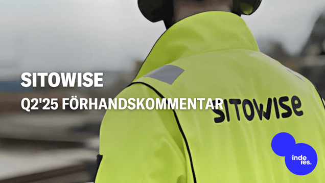 Sitowise Q2'25 förhandskommentar: Inga tydliga tecken på snabb återhämtning