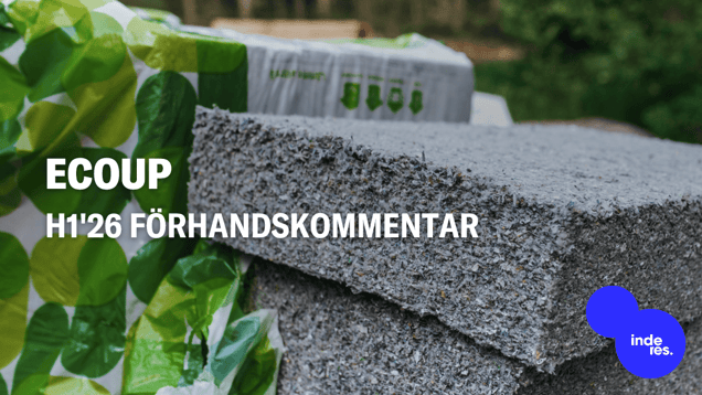 EcoUp H1'26 förhandskommentar: Organisk omsättning stampar på stället i en svag marknad