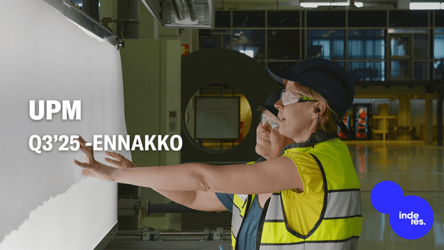 UPM Q3’25 -ennakko: Tulos on tullut ryminällä alas, markkinanäkymä kiinnostuksen kohteena