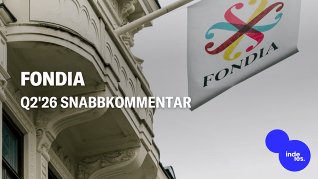 Fondia Q2'26 snabbkommentar: Återgång till tillväxt driven av enskilda uppdrag