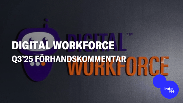 Digital Workforce Q3’25 förhandskommentar: Vi förväntar oss god tillväxt och förbättrad marginal
