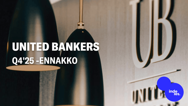 United Bankers Q4'25 -ennakko: Koska myyntikoneesta saadaan lisää tehoja irti?