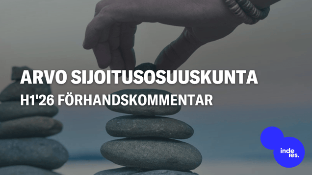 Arvo Sijoitusosuuskunta H1'26 förhandskommentar: Försäljningsvinsten från HANZA-aktierna skapar grunden för ett starkt resultat