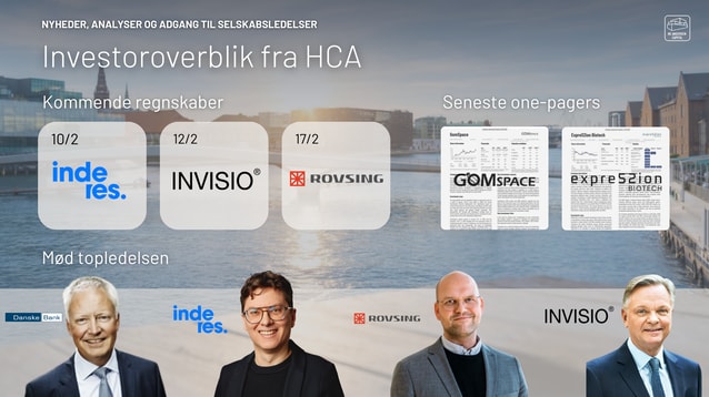 Mød ledelsen i Danske Bank og stil spørgsmål i dagens investorpræsentation