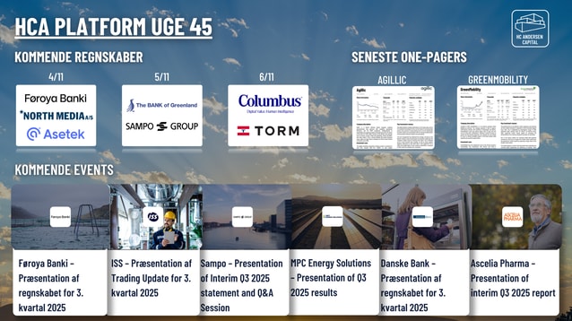 Dagens aktienyheder 05/11-2025: ISS, Sampo, Ascelia Pharma, Bioporto, og Scandinavian Medical Solutions