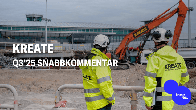 Kreate Q3’25 snabbkommentar: Mycket stark volymutveckling
