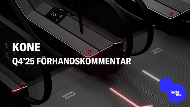 KONE Q4’25 förhandskommentar: Eftermarknaden håller marginalerna flytande
