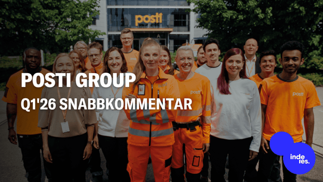 Posti Group Q1'26 snabbkommentar: Svagare resultatutveckling än förväntat