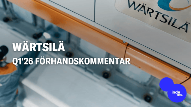 Wärtsilä Q1'26 förhandskommentar: Efterfrågeutsikterna är fortsatt gynnsamma