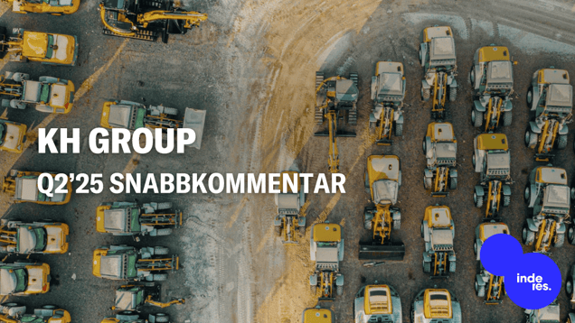 KH Group Q2’25 snabbkommentar: Maskinuthyrningen hostar