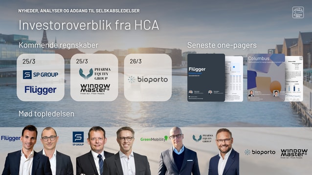 Mød ledelsen i BioPorto og WindowMaster, og stil spørgsmål til dagens investorpræsentationer