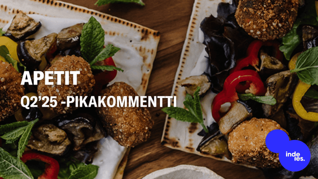 Apetit Q2’25 -pikakommentti: Pehmeä tuloskehitys selittyi väliaikaisilla haasteilla