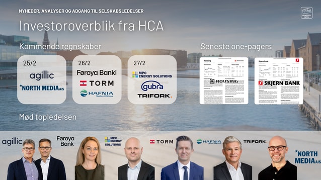 Dagens aktienyheder 25/02-2026: ISS, Lundbeck, Agillic, GomSpace og North Media