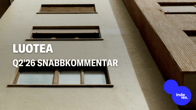Luotea Q2'26 snabbkommentar: Sverige förbättrade sig mindre än väntat