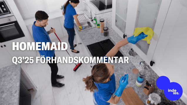 HomeMaid Q3’25 förhandskommentar: Stark omsättningstillväxt i korten, förstärkt av Rimab-konsolidering