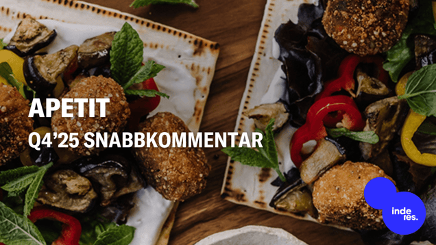 Apetit Q4’25 snabbkommentar: Utsikterna för det kommande året är svagare än förväntat