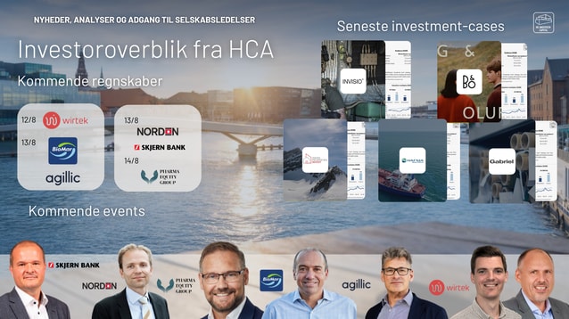 Mød ledelsen i Skjern Bank og Pharma Equity Group og stil dine spørgsmål til dagens investorpræsentationer