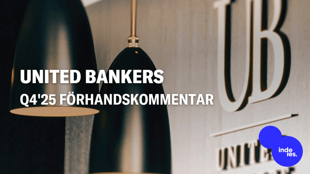 United Bankers Q4'25 förhandskommentar: När får försäljningsmaskinen ut mer kraft?