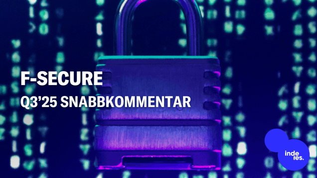 F-Secure Q3’25 snabbkommentar: Resultatet i linje med förväntningarna trots motstridig omsättning