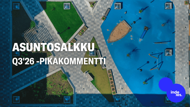 Asuntosalkku Q3'26 -pikakommentti: Tuttu arvonluontikaava jatkuu
