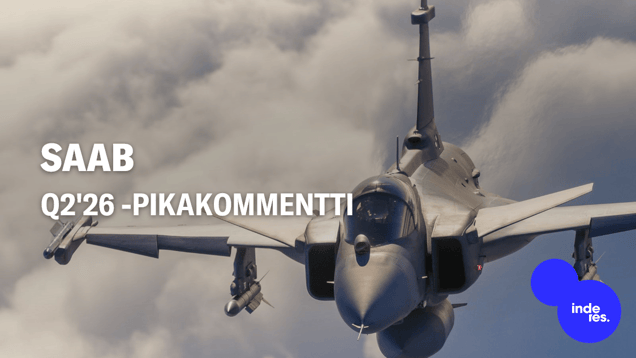 Saab Q2'26 -pikakommentti: Korkeat toimitusvolyymit siivittivät kannattavuuden paranemista