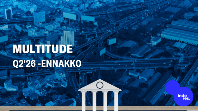 Multitude Q2'26 -ennakko: Sortter-konsolidointi alkaa tukea lukuja