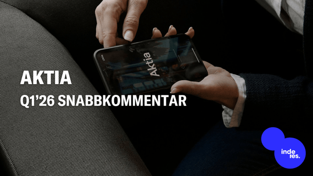 Aktia Q1’26 snabbkommentar: God utveckling inom kapitalförvaltningsförsäljningen