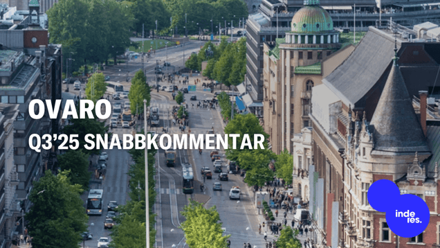 Ovaro Q3’25 snabbkommentar: Något bättre prestation än väntat