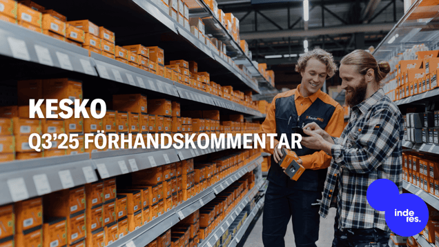 Kesko Q3’25 förhandskommentar: Vi förväntar oss en liten vinsttillväxt
